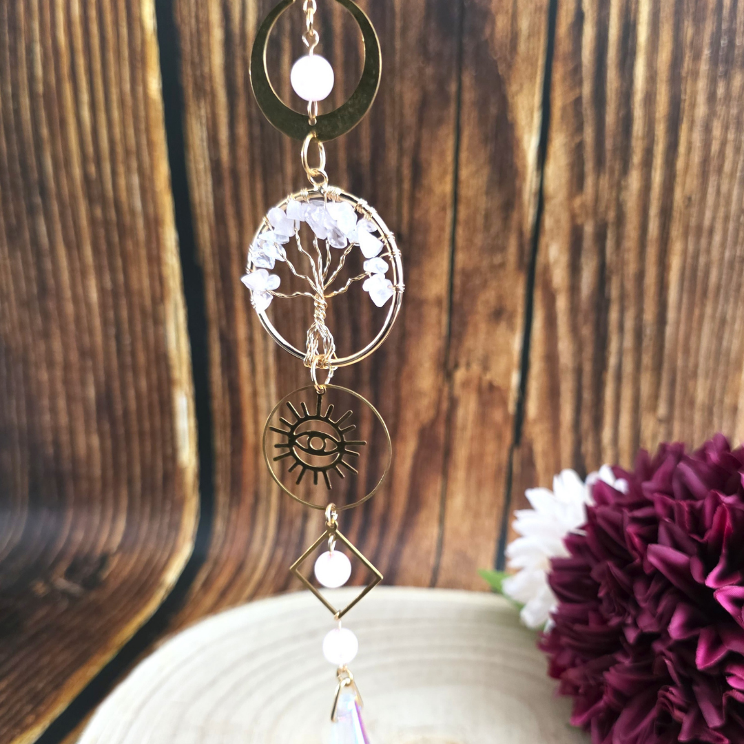 Tree of Life Gemstone Suncatchers