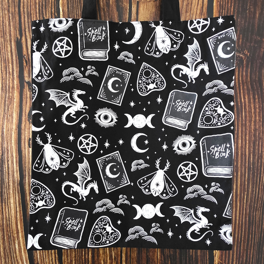 Spellbound Secrets Print Tote Bag