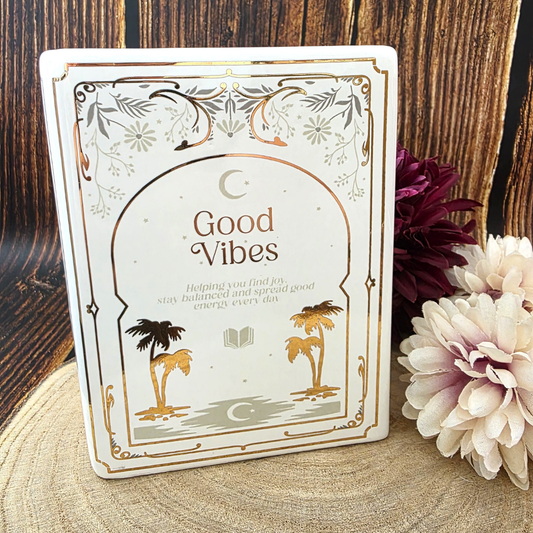 'Good Vibes' Book Shaped Vase