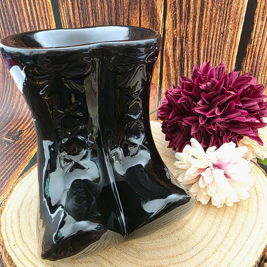 Black Witches Boots Ceramic Burner