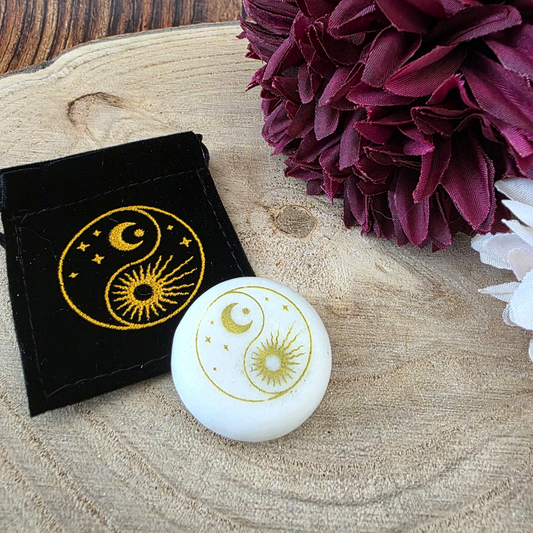 Yin Yang Marble Meditation Stones